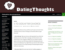Tablet Screenshot of datingthoughts.com